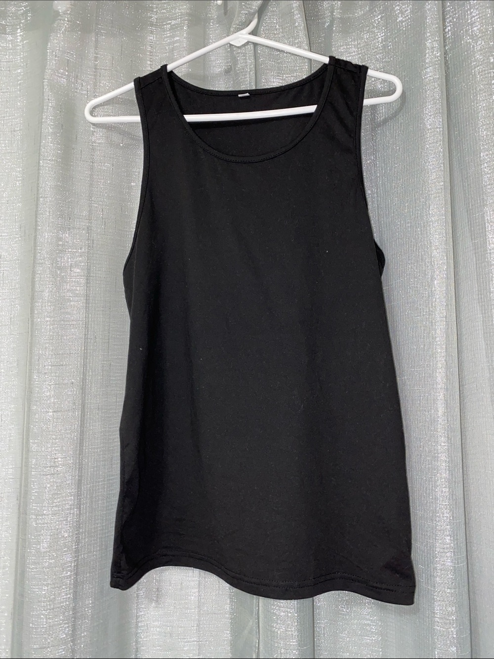 Black Scoop Neck Tank Top